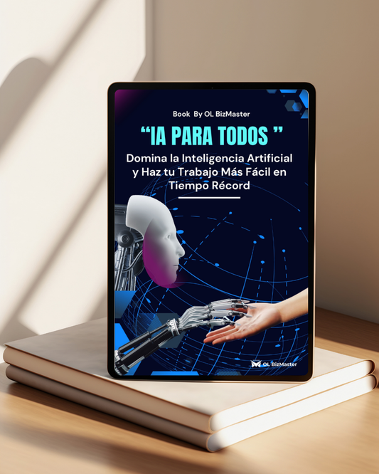 "IA PARA TODOS"  Domina la Inteligencia Artificial y haz tu trabajo más fácil en tiempo récord.
